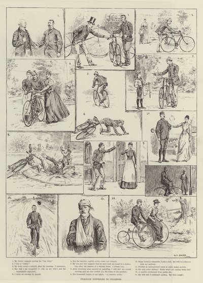 À travers la souffrance vers le cyclisme - S.T. Dadd